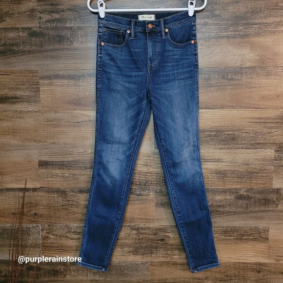 Madewell Jeans Size 26 Skinny 10" High Rise Tummy Control Danny Wash G7391 - Picture 1 of 13